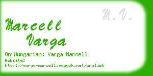marcell varga business card